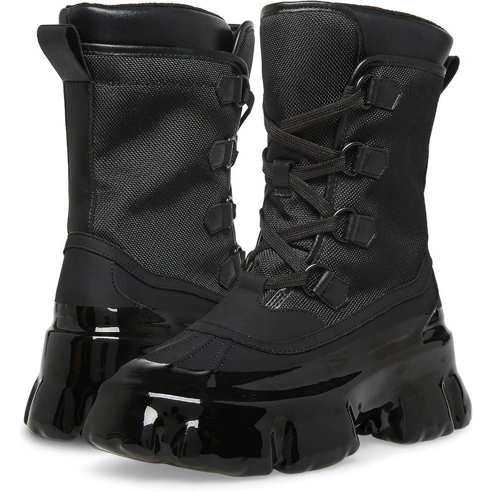 New in Box NIB  Steve Madden Trench Boot Black 8.5 M